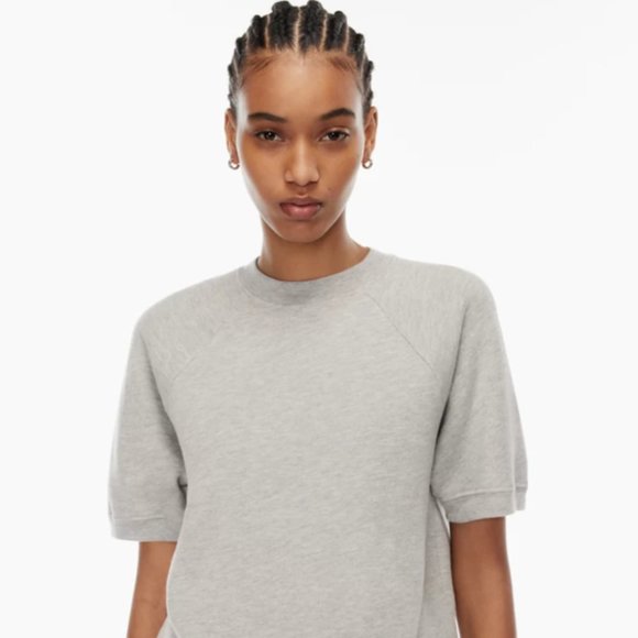 Denim Forum THE '70S RAGLAN SHORT-SLEEVE SWEATSHIRT - NWT - Picture 3 of 6